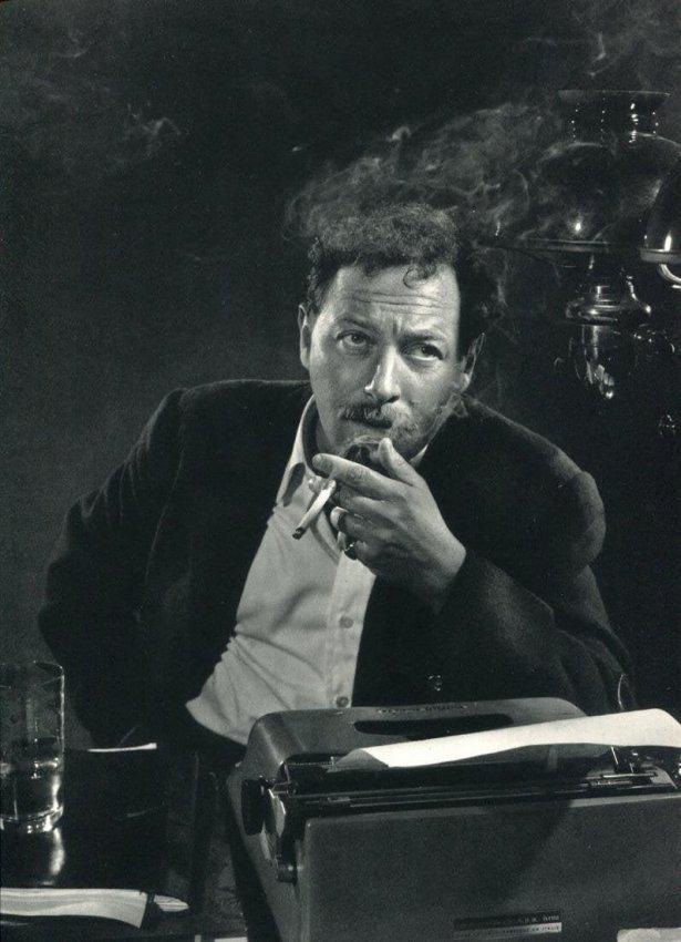 Yousuf Karsh - Tennessee Williams: YOUSUF KARSH (1908-2002) Tennessee Williams Sheet-fed Gravure, c. 1970's Printed in Switzerland 12" x 9"