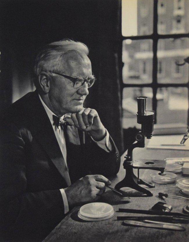 Yousuf Karsh - Sir Alexander Fleming: YOUSUF KARSH (1908-2002) Sir Alexander Fleming Sheet-fed gravure, 1959 Printed in The Netherlands 12" x 9"