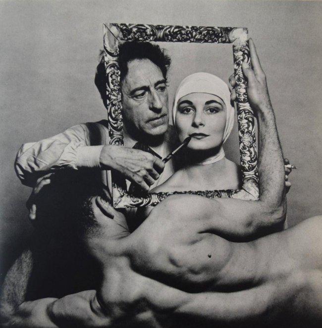 Philippe Halsman - Jean Cocteau: PHILIPPE HALSMAN (1906-1979) Jean Cocteau Sheet-fed gravure, 1970s Printed in Italy 10" x 9 1/2"