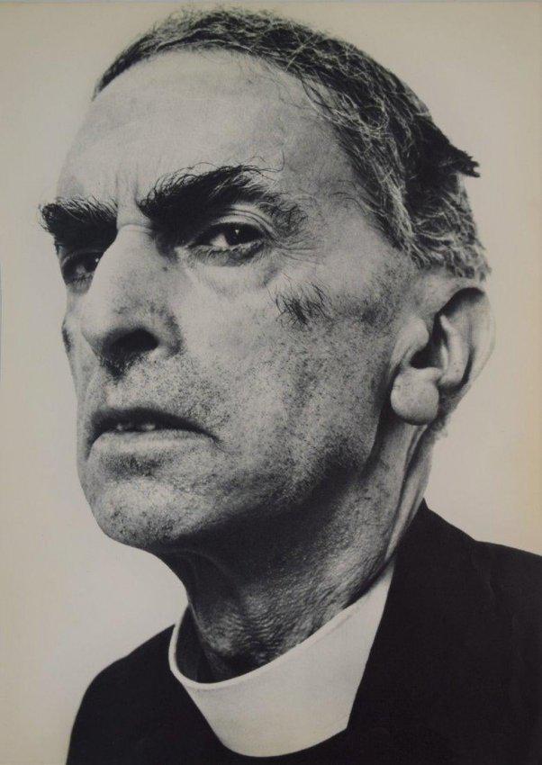 Richard Avedon - Reverend Martin Cyril D Arcy, SJ 1958: RICHARD AVEDON (1923-2004) Reverend Martin Cyril D'Arcy, S.J., 1958 Sheet-fed gravure, c. 1960's Printed in Switzerland 14" x 10"