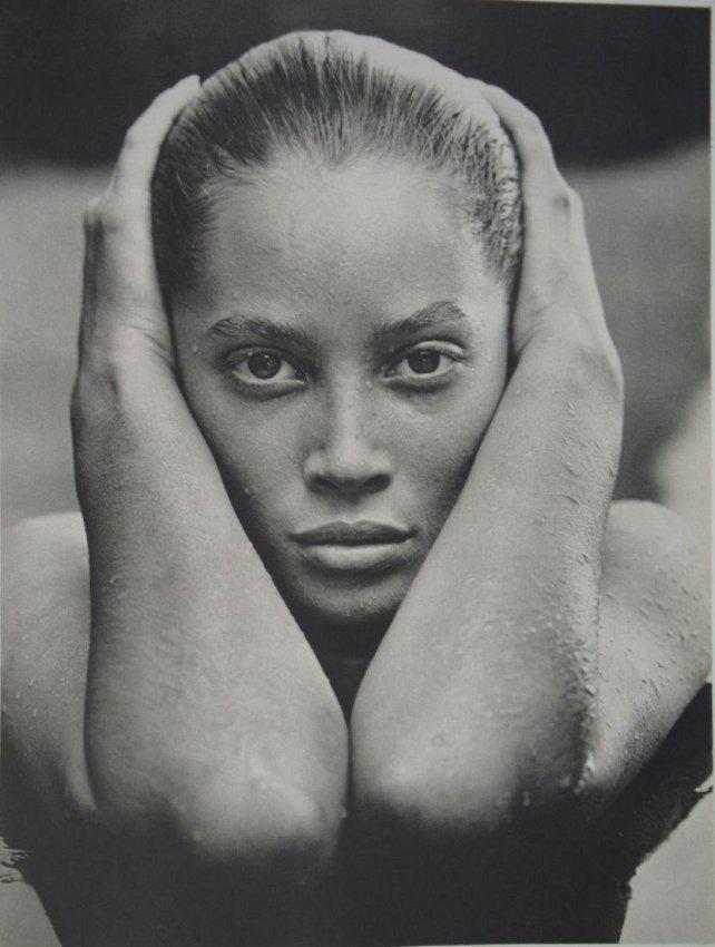 Herb Ritts - Christy Turlington , Hollywood 1988: HERB RITTS (1952-2002) Herb Ritts - Christy Turlington , Hollywood 1988 Sheet fed gravure c. 1988 Printed in Japan 14" x 11"