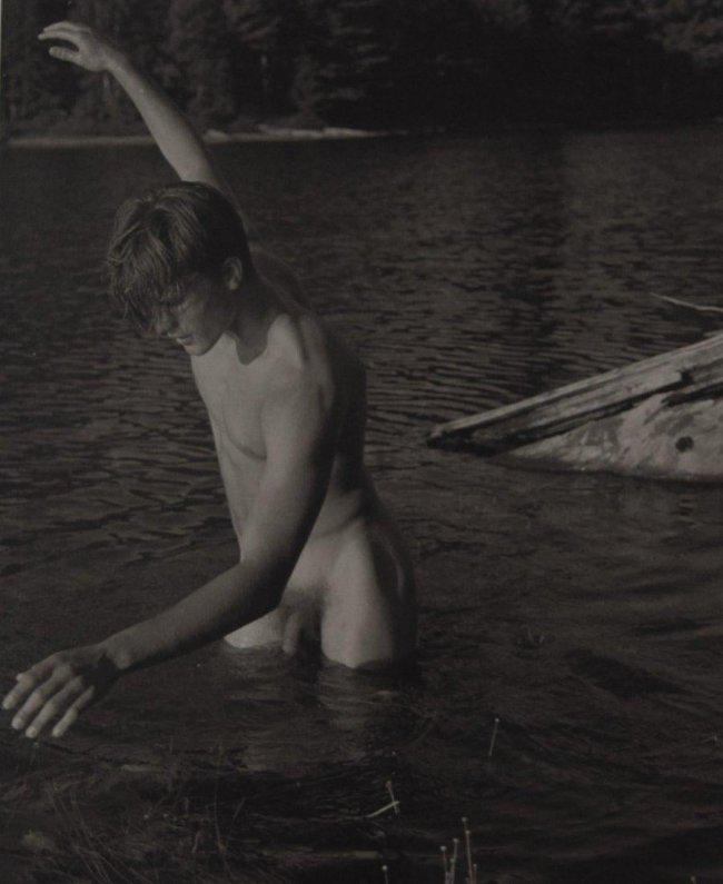 Bruce Weber - Tom, Adirondack Park, 1988: BRUCE WEBER (b. 1946) Tom, Adirondack Park, 1988 Sheet-fed gravure c. 1990 Printed in United States of America 9 3/8" x 7 1/4"