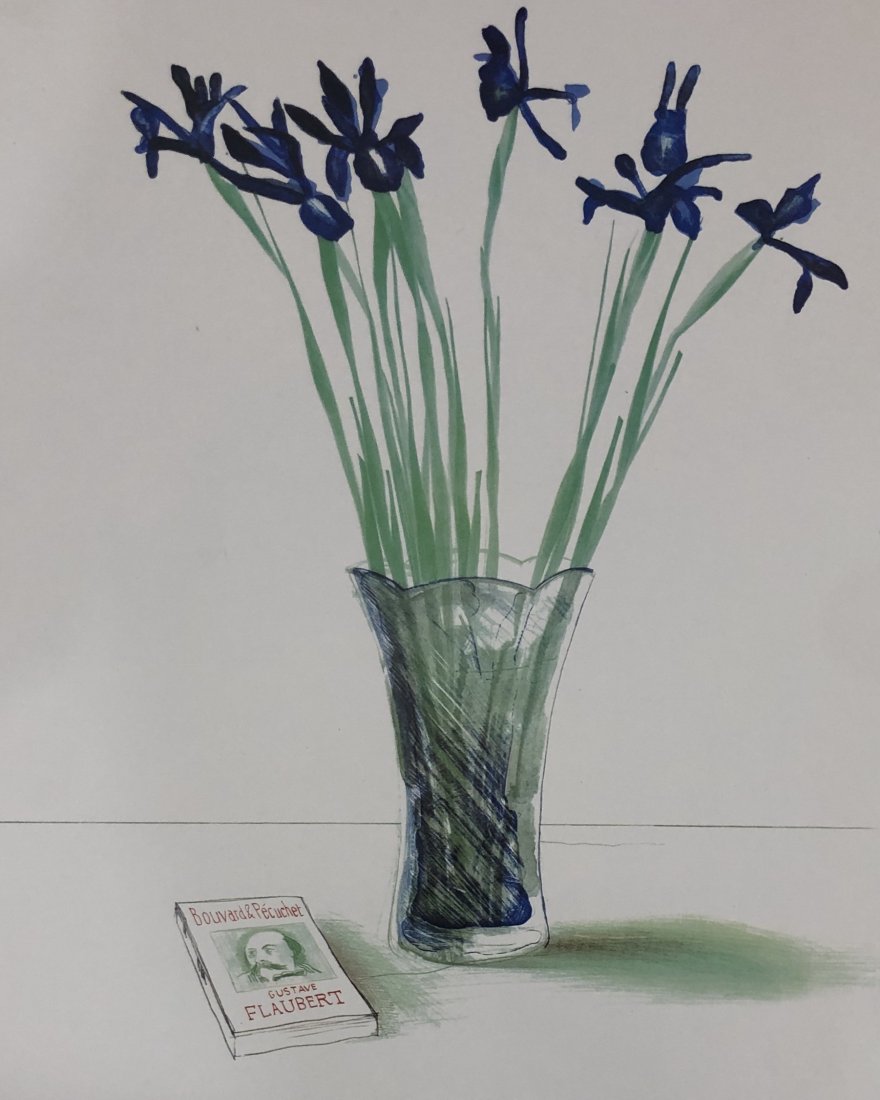 David Hockney - Andre Emmerich Gallery: DAVID HOCKNEY (B. 1937) Andre Emmerich Gallery, New York Offset lithograph in colors 16" x 11"