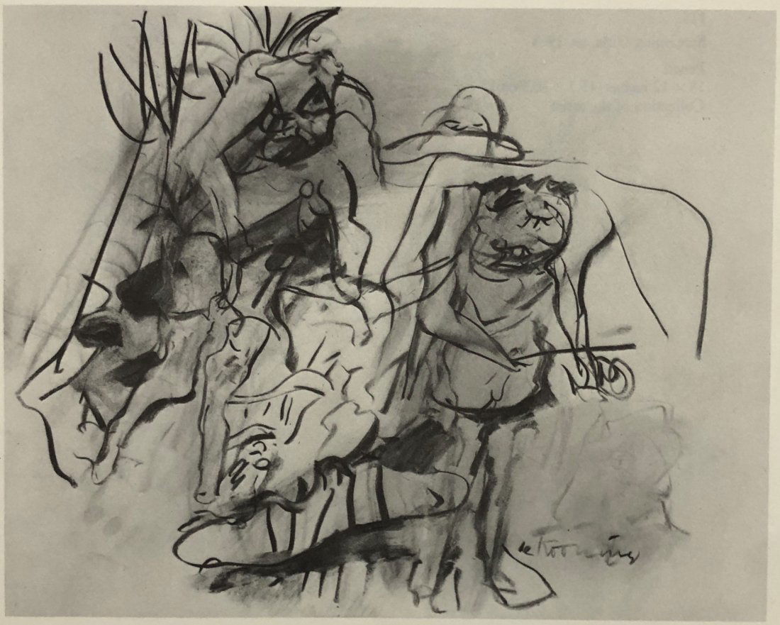 Willem de Kooning - Untitled, Lithograph c. 1960s: WILLEM DE KOONING (1904-1997) Untitled, 1960's Lithograph on Arches paper From a limited edition of 100 9" x 8"