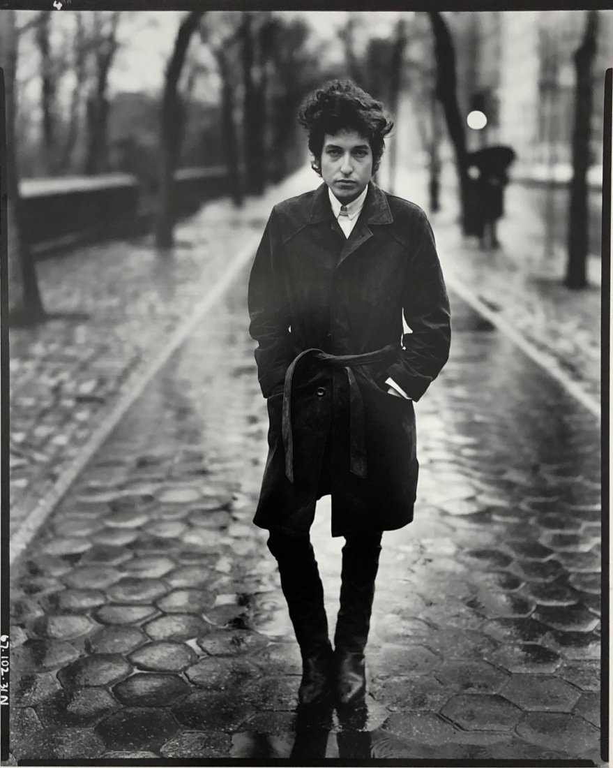 Richard Avedon - Bob Dylan, New York, 1965, Photograph: RICHARD AVEDON (1923-2004) Bob Dylan, New York, 1965, Photograph Black and white photograph, printed later 19 3/4" x 15 3/4"