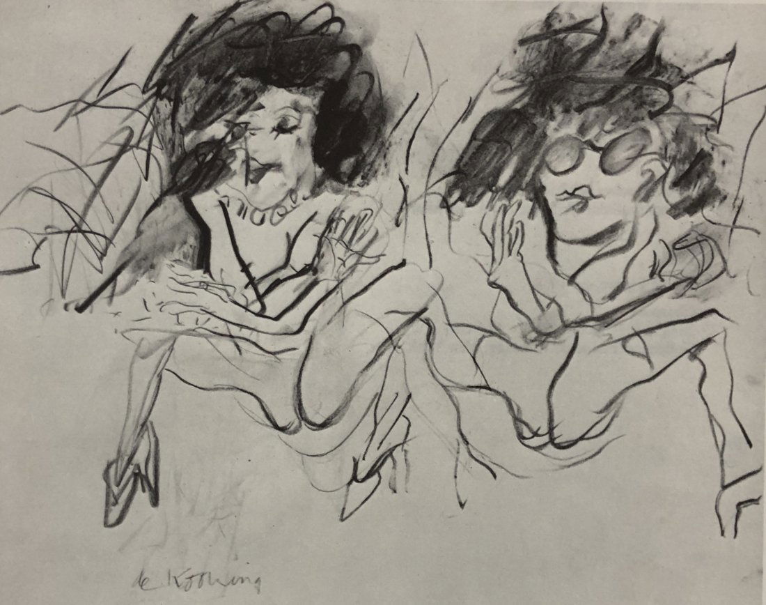 Willem de Kooning - Untitled, Lithograph c. 1960s: WILLEM DE KOONING (1904-1997) Untitled, 1960's Lithograph on Arches paper From a limited edition of 100 8 1/2" x 9"