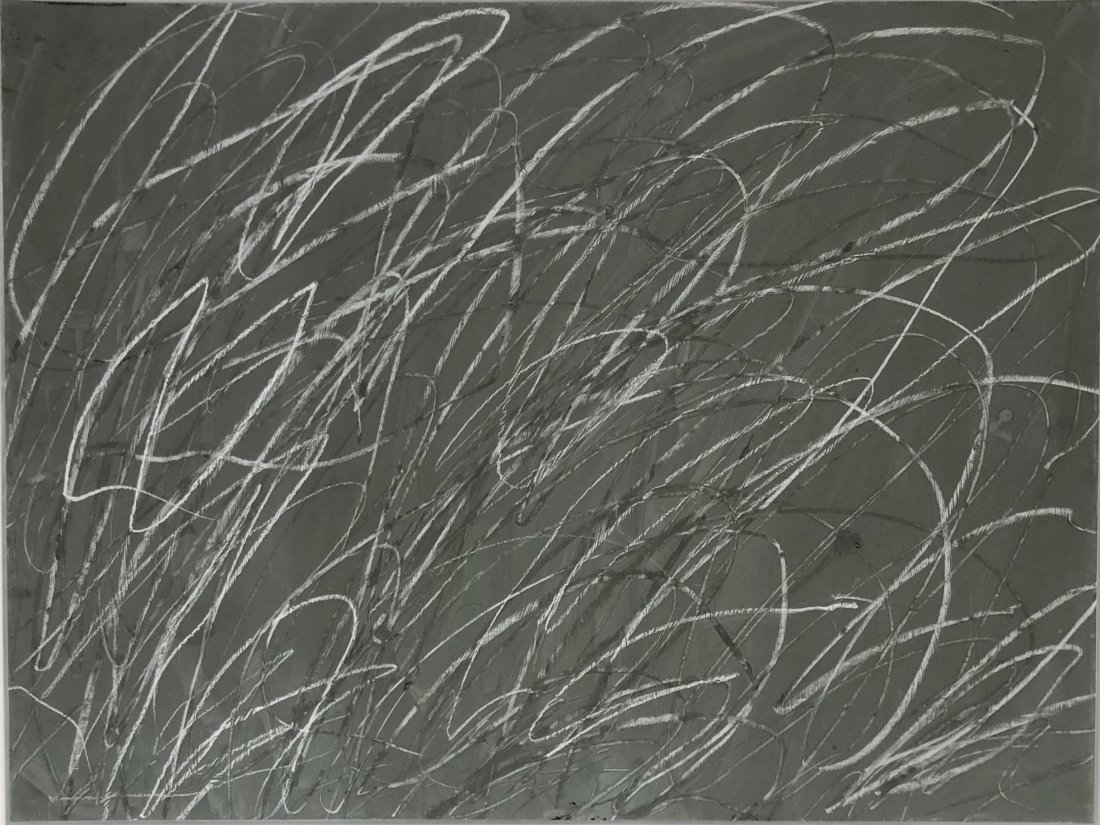Cy Twombly - Untitled: CY TWOMBLY (1928-2011) Untitled Offset lithograph on heavy paper 19 3/4" x 26"
