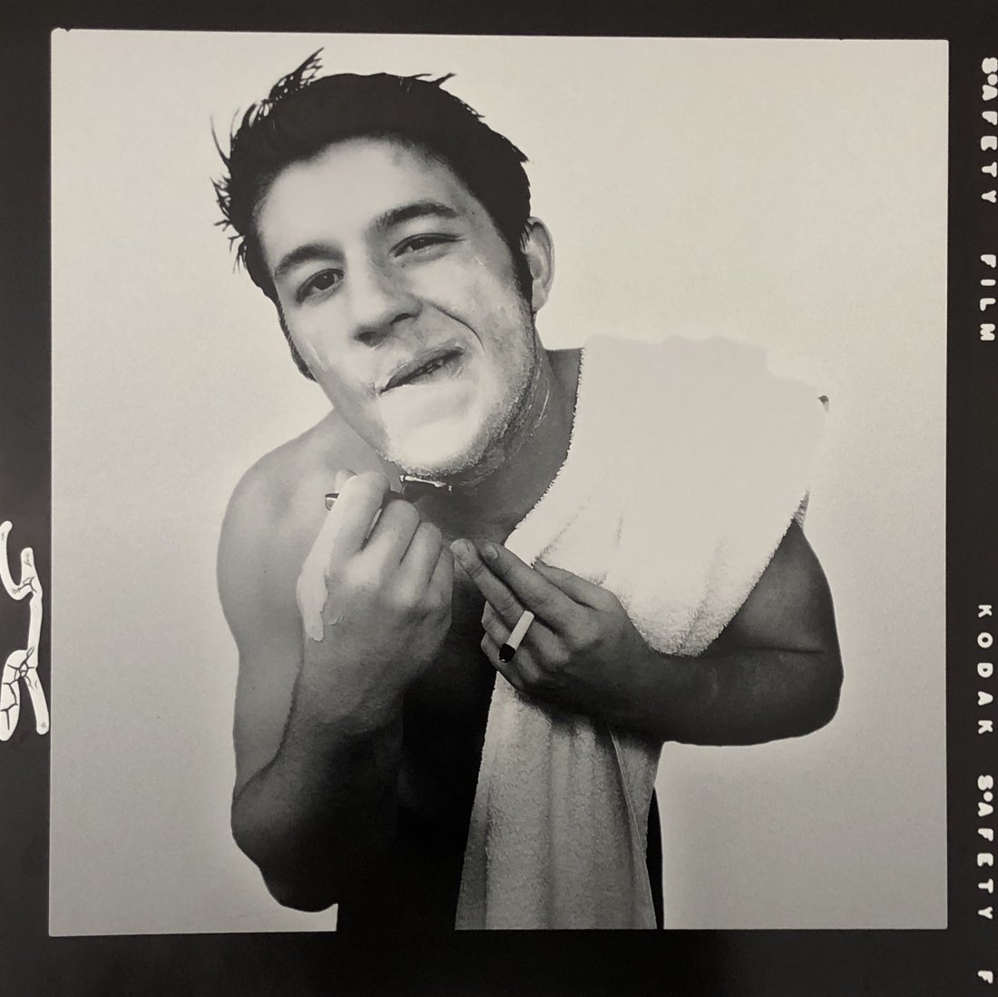 Richard Avedon - Marlon Brando Shaving 1951, Photograph: RICHARD AVEDON (1923-2004) Marlon Brando Shaving, 1951 Photograph in black and white, printed later 16" x 16"