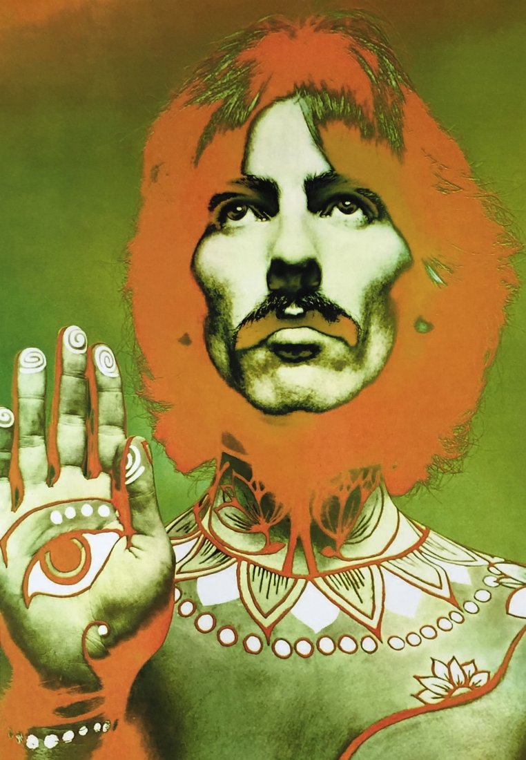 Richard Avedon - George Harrison Poster: RICHARD AVEDON (1923-2004) George Harrison Poster in colors 30" x 22"