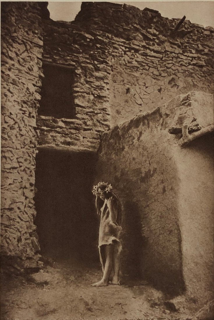 Edward Curtis - Only a Witch Led to Death, 1909: EDWARD CURTIS (1868-1952) Only a Witch Led to Death, 1909 Vintage print on paper 6" x 4"