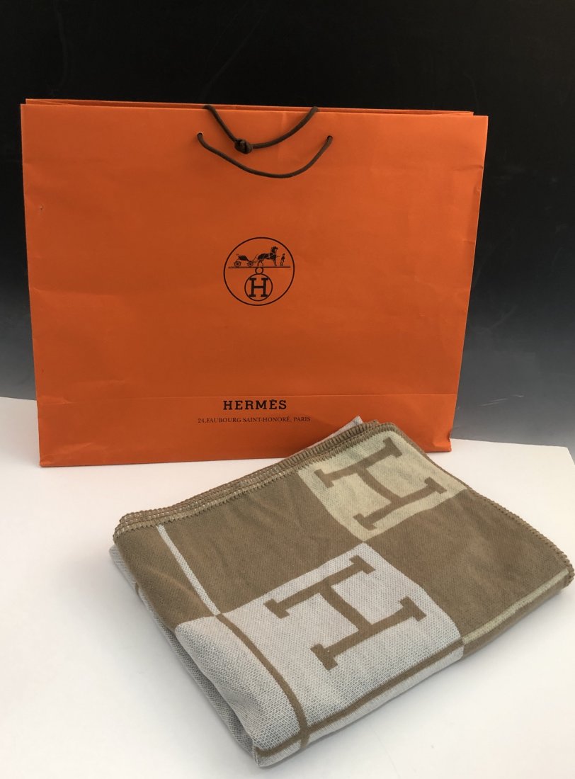 Hermes Avalon Blanket: HERMES (PARIS) Avalon Blanket issued by Hermes