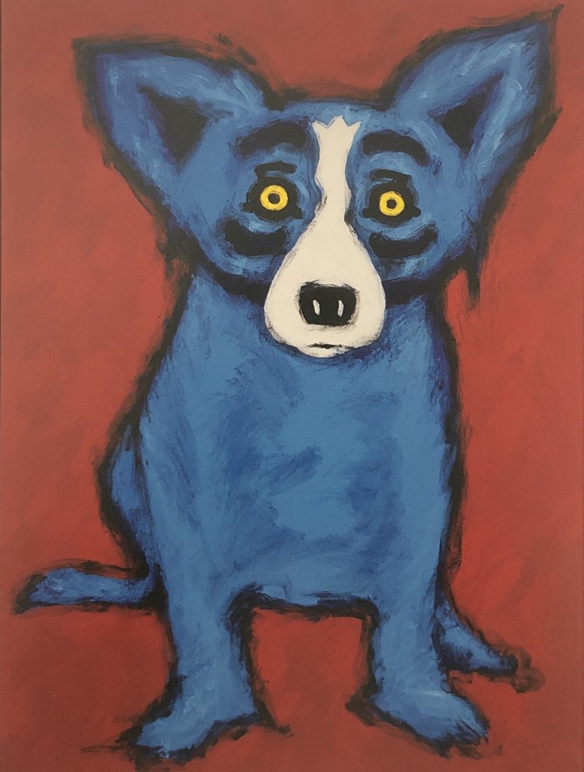 Grouping of 7 George Rodrigue Blue Dog Prints: GEORGE RODRIGUE (1944-2013) Blue Dog (7 works) Offset lithograph in colors