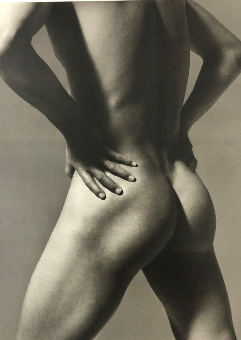 Herb Ritts - Kazu, Male Nude, 1995: HERB RITTS (1952-2002) Kazu, Male Nude, 1995 Photo-litho 11 1/2" x 8 1/2"