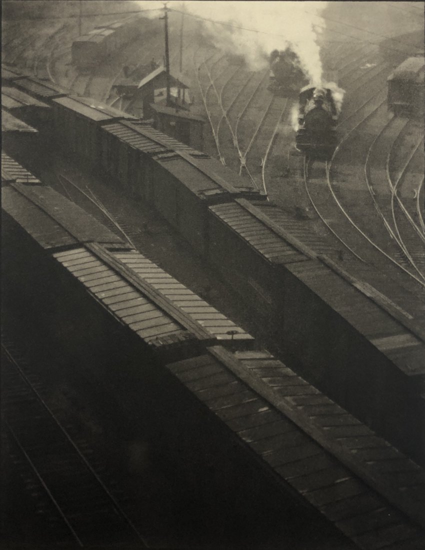 Paul Strand - Railroad Sidings, 1914: PAUL STRAND (1890-1976) Railroad Sidings, 1914 Photo-litho 9 3/4" x 7 1/2"