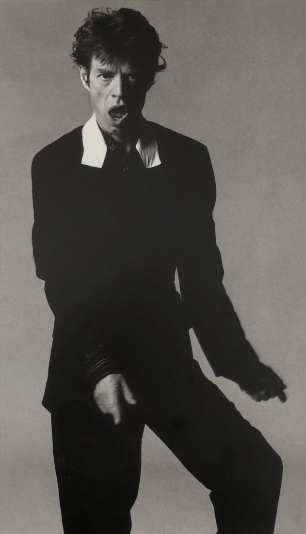 David Bailey - Mick Jagger: DAVID BAILEY (B. 1938) Mick Jagger Photo-litho 14" x 8 1/4"