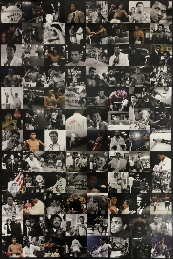 Muhammad Ali Boxing Poster: MUHAMMAD ALI Vintage boxing poster of Muhammad Ali's life 31" x 21"