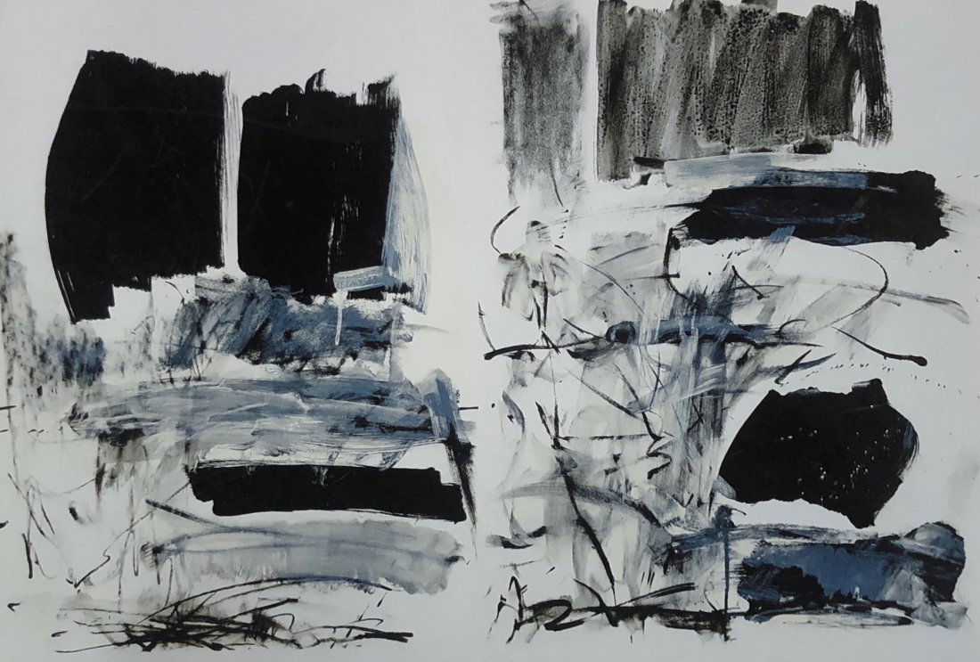Joan Mitchell - Untitled: JOAN MITCHELL (1925-1992) Untitled Offset lithograph in colors 14 3/4" x 21 3/4"