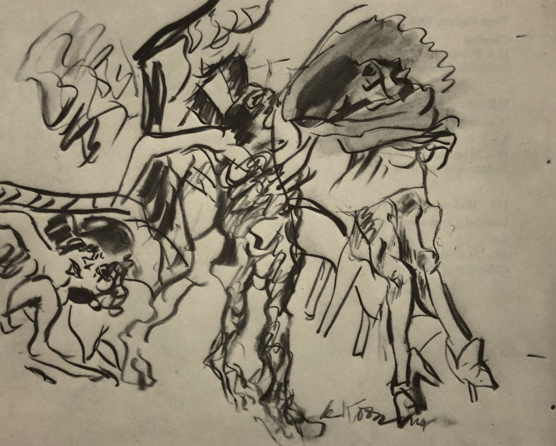Willem de Kooning - Untitled, Lithograph c. 1960s: WILLEM DE KOONING (1904-1997) Untitled, 1960's Lithograph on Arches paper From a limited edition of 100 9" x 8"