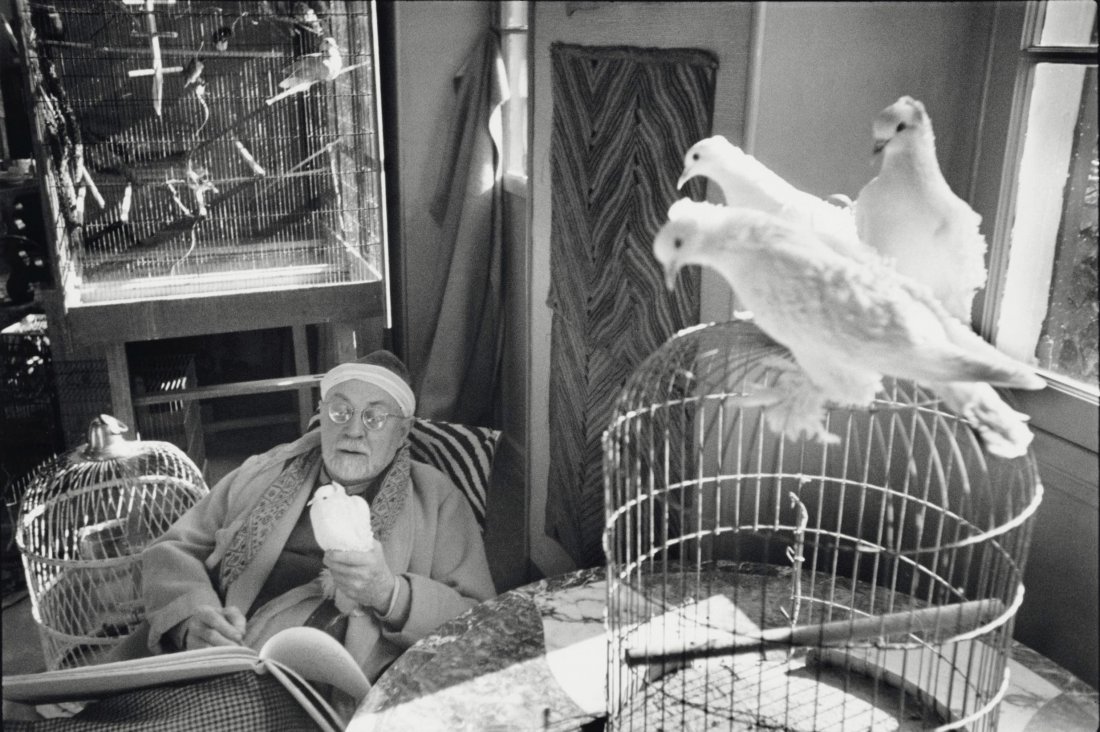 Henri Cartier-Bresson - Henri Matisse, France, 1944: HENRI CARTIER-BRESSON (1908-2004) Henri Matisse, Vence, France, 1944 Photo-litho 9" x 14"