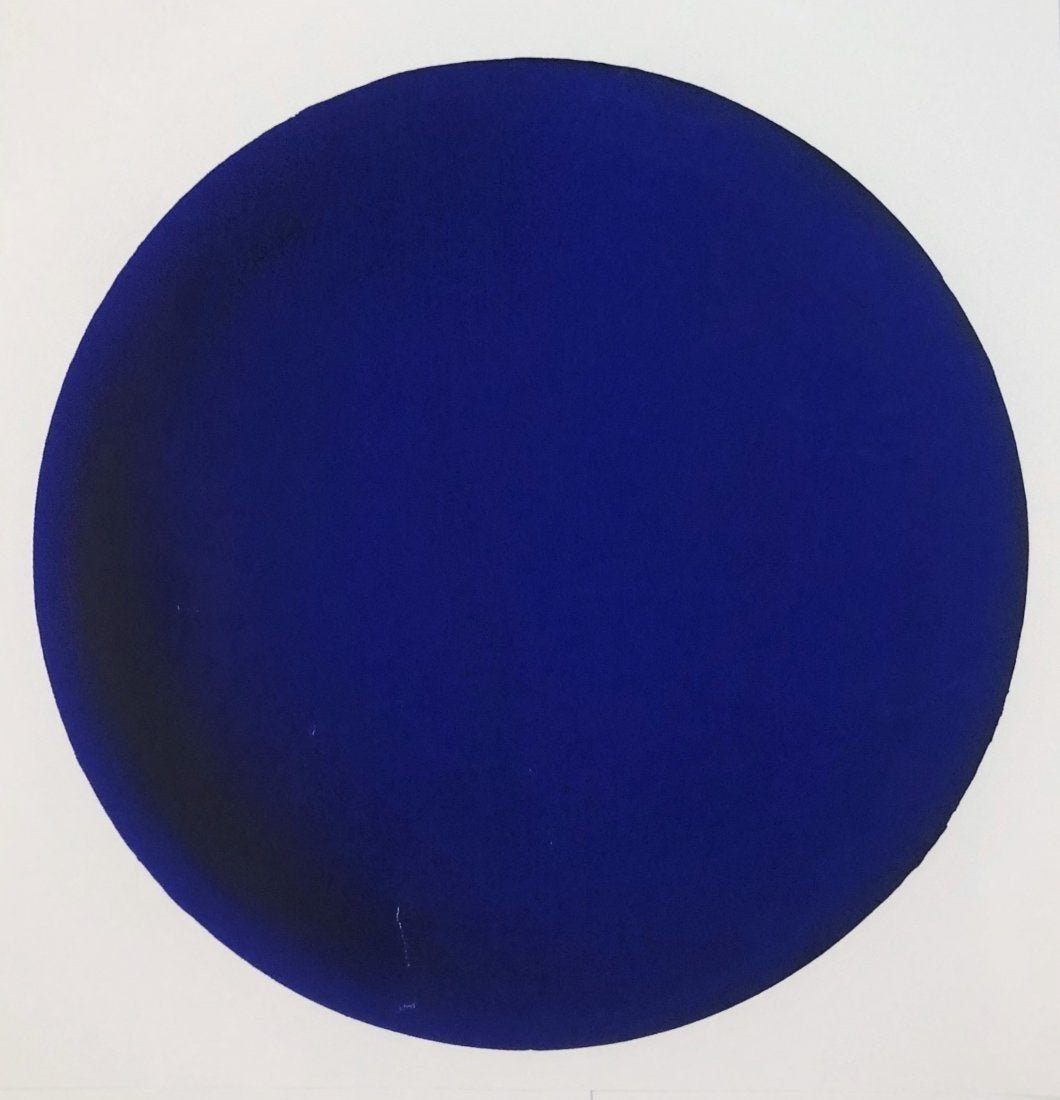 Yves Klein - Serigraph (Untitled, Blue): YVES KLEIN (1928-1962) Untitled, Blue Serigraph on paper 20" x 20"