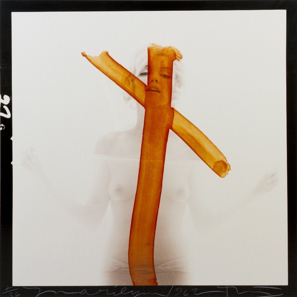 Bert Stern - Marilyn, Crucifix II, Photograph: BERT STERN (1929-2013) Marilyn, Crucifix II Photograph in colors, printed later 24" x 24"