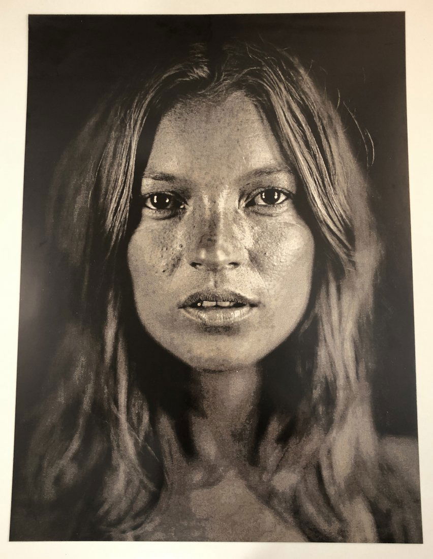 Chuck Close - Kate Moss, Photograph: CHUCK CLOSE (B. 1940) Kate Moss Photograph, printed later 27 1/2" x 20 1/4"