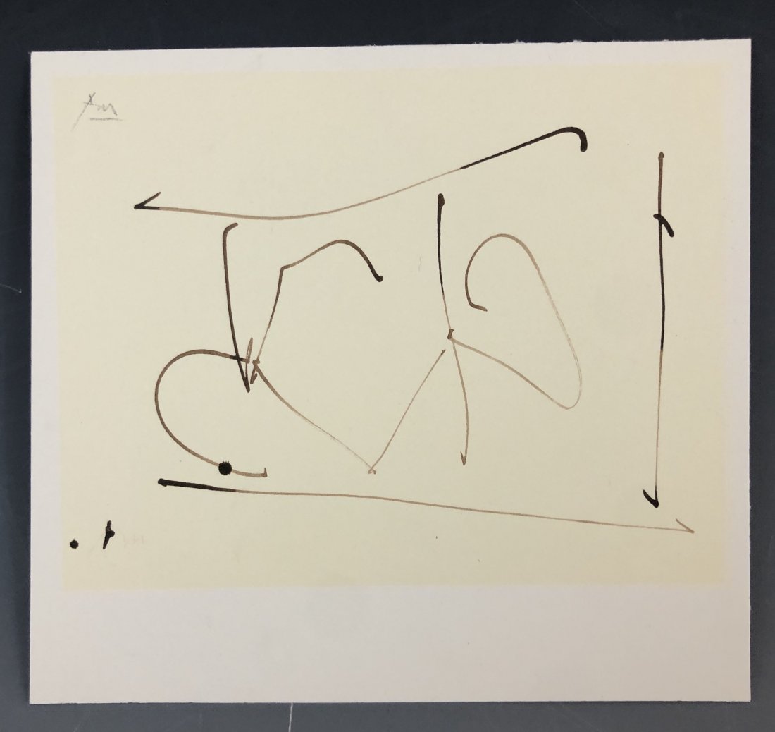 Robert Motherwell - Untitled, Abstract, Lithograph: ROBERT MOTHERWELL (1915-1991) Untitled, Abstract Offset lithograph in colors on heavy paper 5" x 6 3/4"