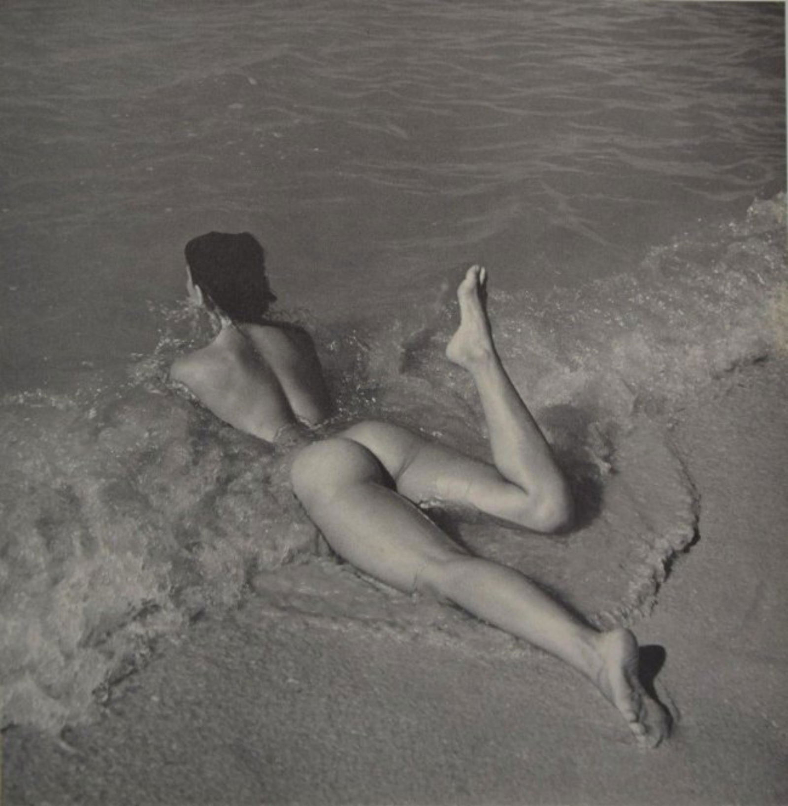 Andre de Dienes - Nude: ANDRE DE DIENES (1913-1985) Nude Photo-litho c.1964 Printed in Great Britain 8 1/2" x 8 1/4"