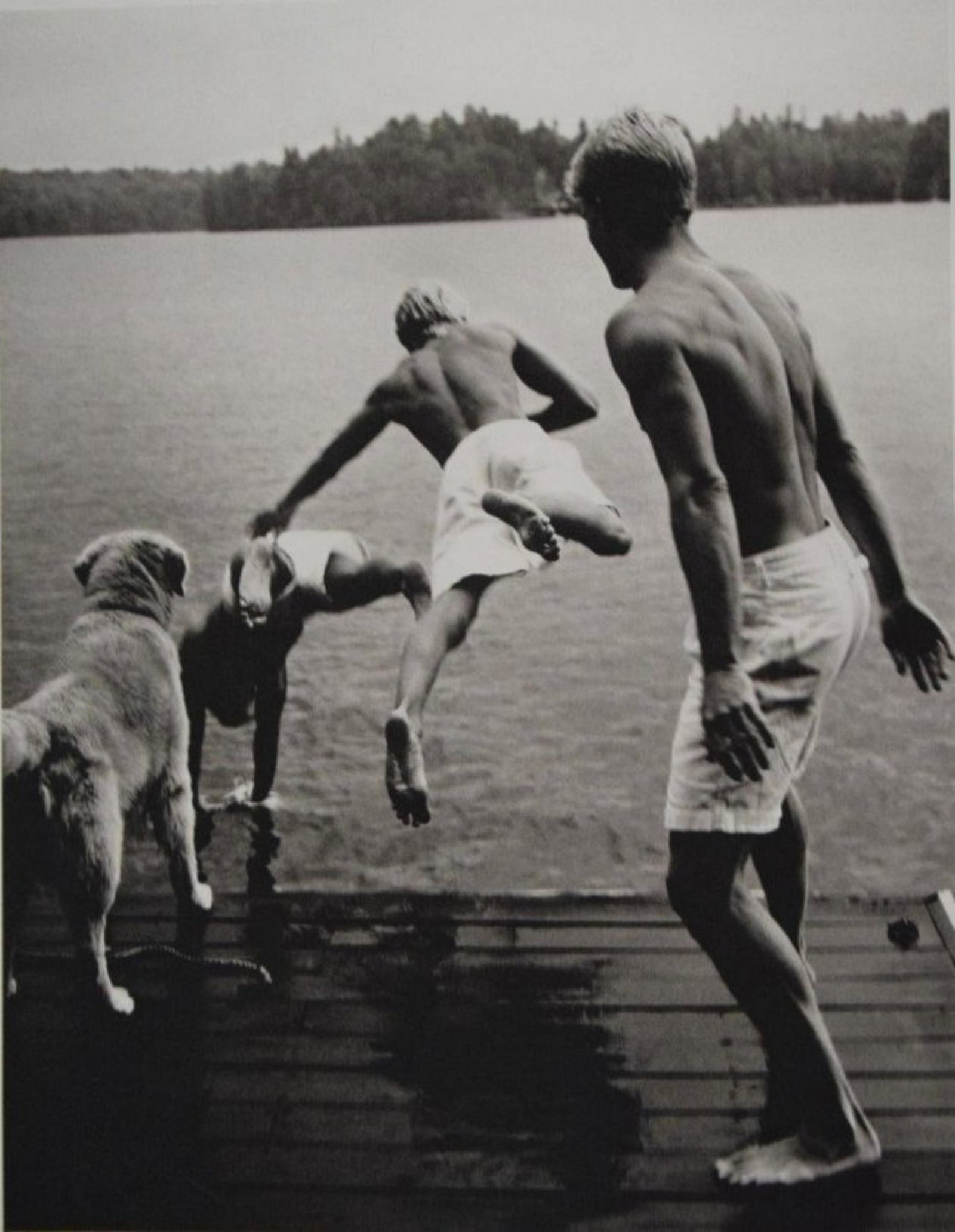 Bruce Weber - Garth, Chris, Hoyt and Rowdy: BRUCE WEBER (b. 1946) Garth, Chris, Hoyt and Rowdy Sheet-fed gravure c. 1989 Printed in Spain 11" x 8 3/4"