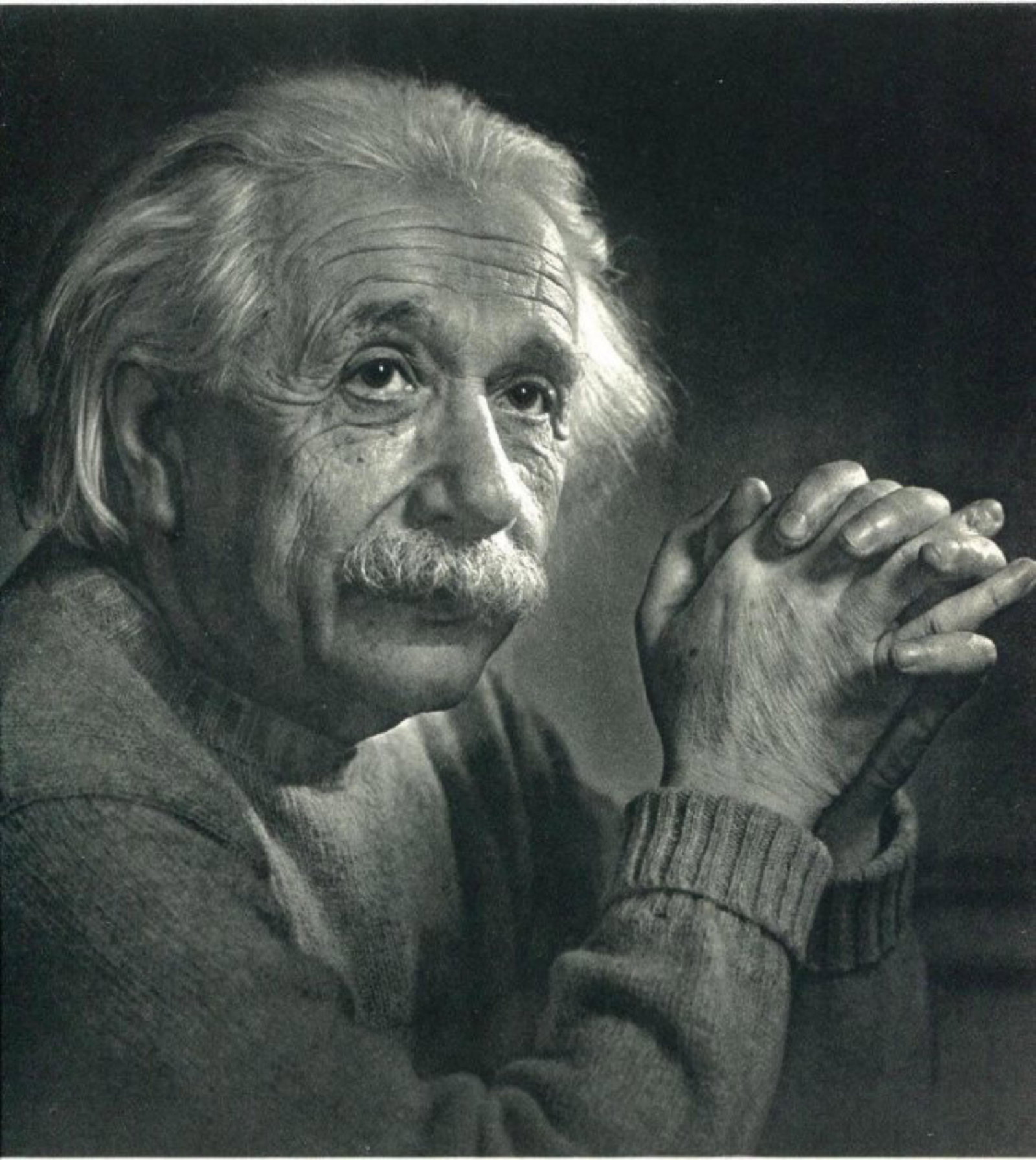 Yousuf Karsh - Albert Einstein: YOUSUF KARSH (1908-2002) Albert Einstein (Portrait) Sheet-fed Gravure, c. 1970's Printed in Switzerland 9" x 9"