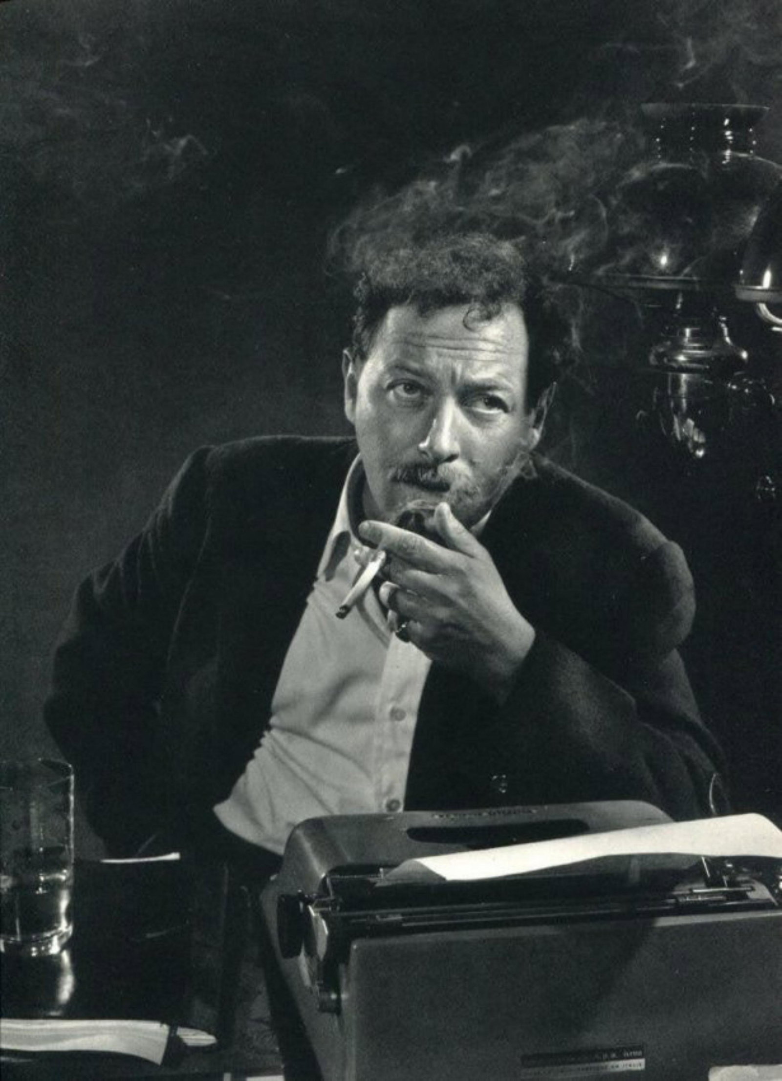 Yousuf Karsh - Tennessee Williams: YOUSUF KARSH (1908-2002) Tennessee Williams Sheet-fed Gravure, c. 1970's Printed in Switzerland 12" x 9"