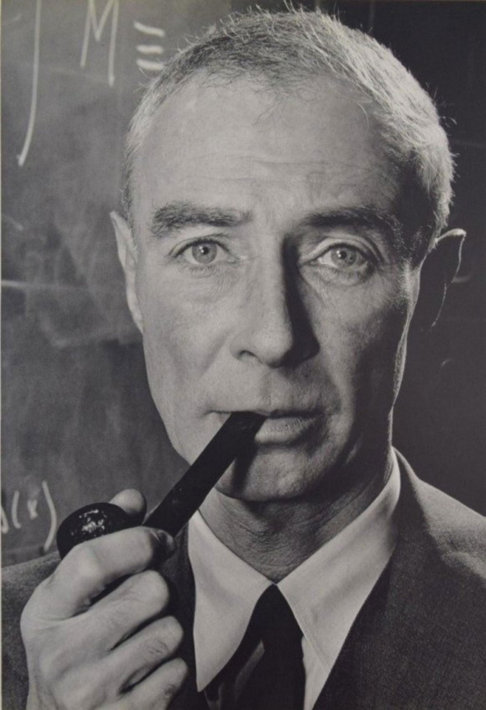 Philippe Halsman - Robert Oppenheimer: PHILIPPE HALSMAN (1906-1979) Robert Oppenheimer Sheet-fed gravure, c. 1970s Printed in Italy 11 1/2" x 7 1/2"