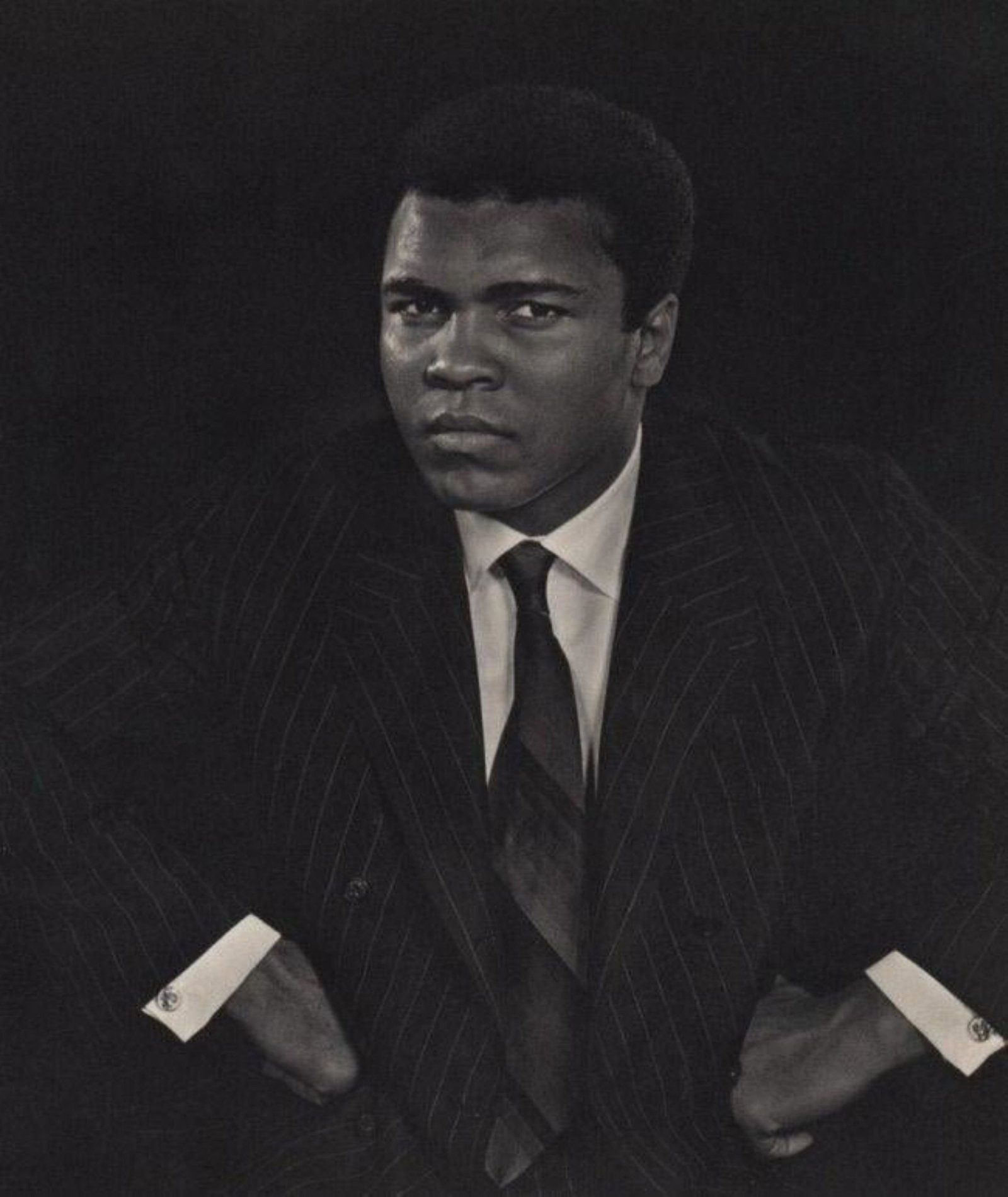 Yousuf Karsh - Muhammad Ali: YOUSUF KARSH (1908-2002) Muhammad Ali Sheet-fed Gravure, c. 1970's Printed in Switzerland 11" x 9