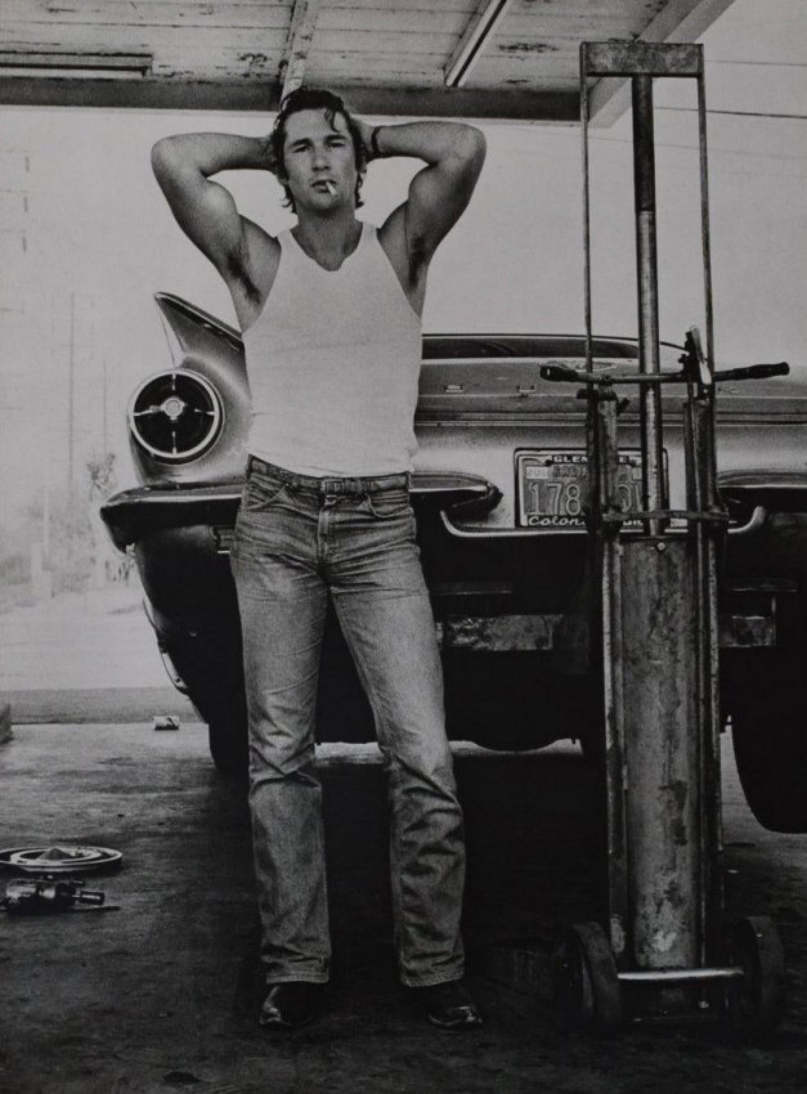 Herb Ritts - Richard Gere, Son Bernadino, 1979: HERB RITTS (1952-2002) Richard Gere, Son Bernadino, 1979 Sheet fed gravure C. 1986 Printed in Japan 14" x 11"