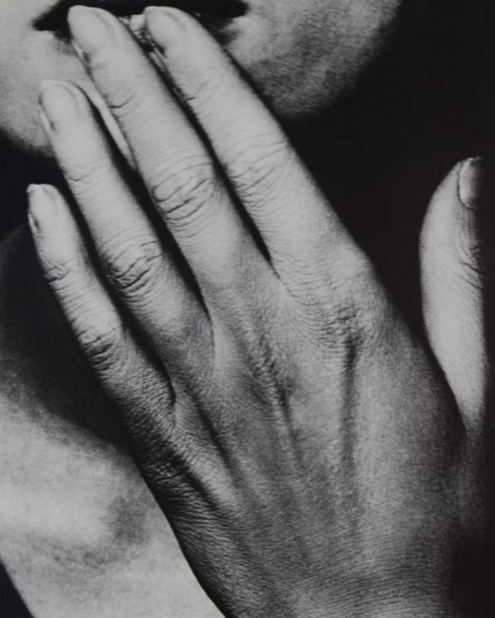 Man Ray - Hand on lips: MAN RAY (1890-1976) Hand on lips Sheet-fed gravure 10 3/8" x 8 1/2"