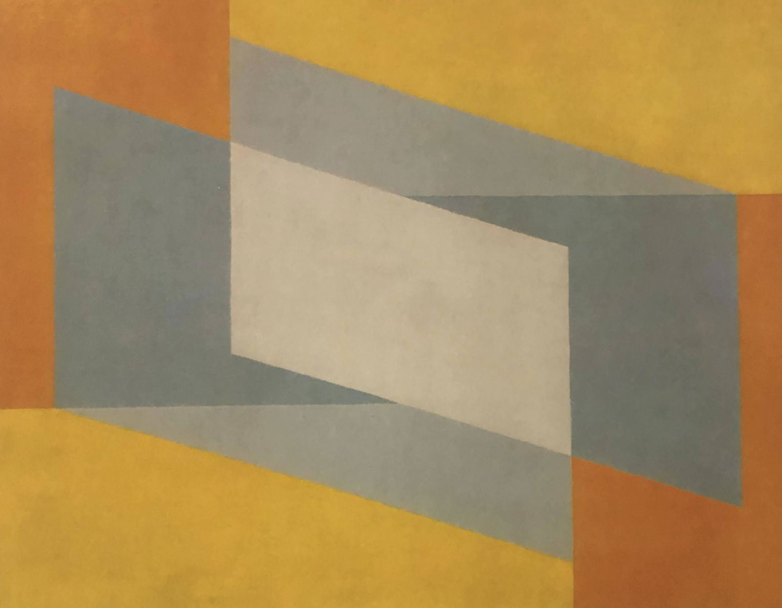 Josef Albers - Oblique White, c. 1970s Offsetlitho (1 of 1)