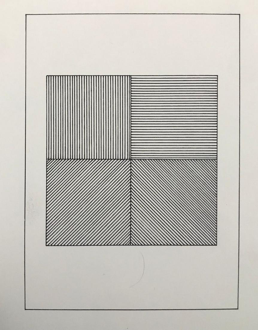 Sol Lewitt - Untitled, Geometric Figure, Silkscreen (1 of 1)