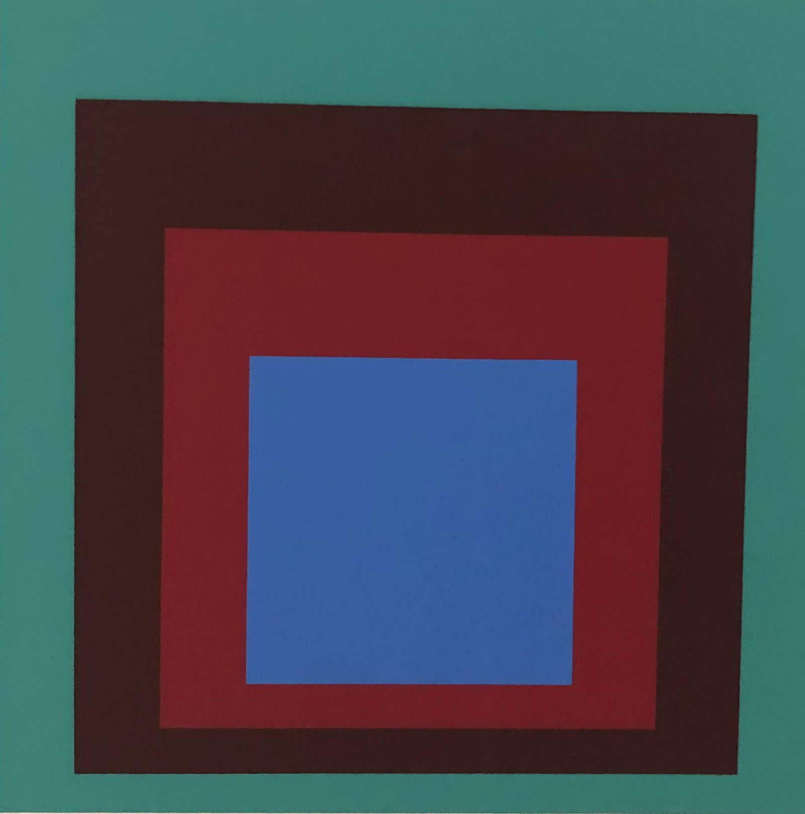 Josef Albers - Protected Blue Screenprint, c. 1968 (1 of 1)