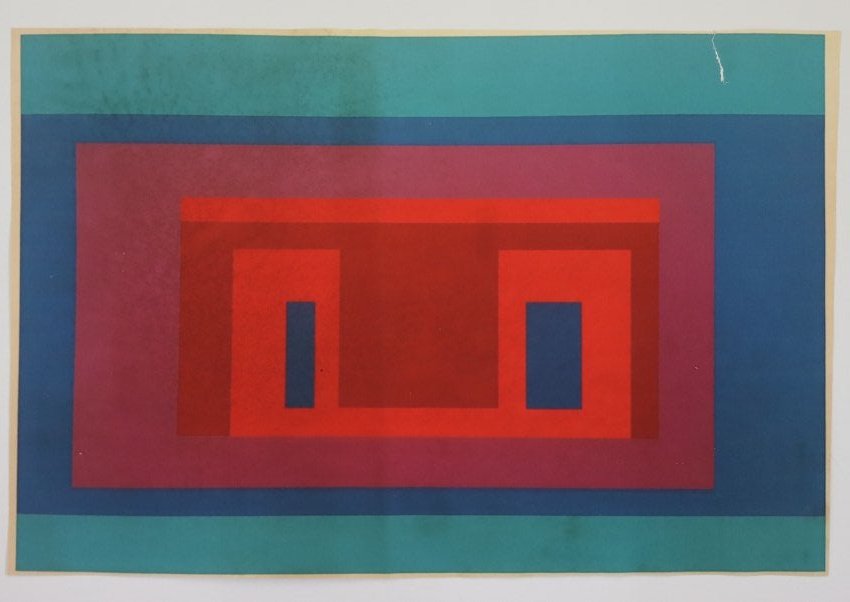 Josef Albers - Variant Large Colored Print c. 1970s (1 of 2)