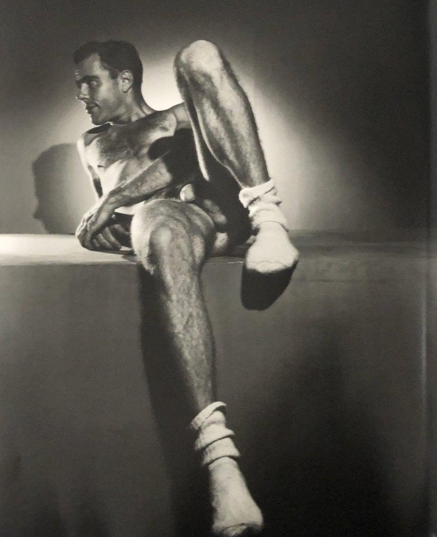 George Platt Lynes - Bruce Bradbury, 1953: GEORGE PLATT LYNES (B.1907) Bruce Bradbury, 1953 Photo-litho 12" x 10"
