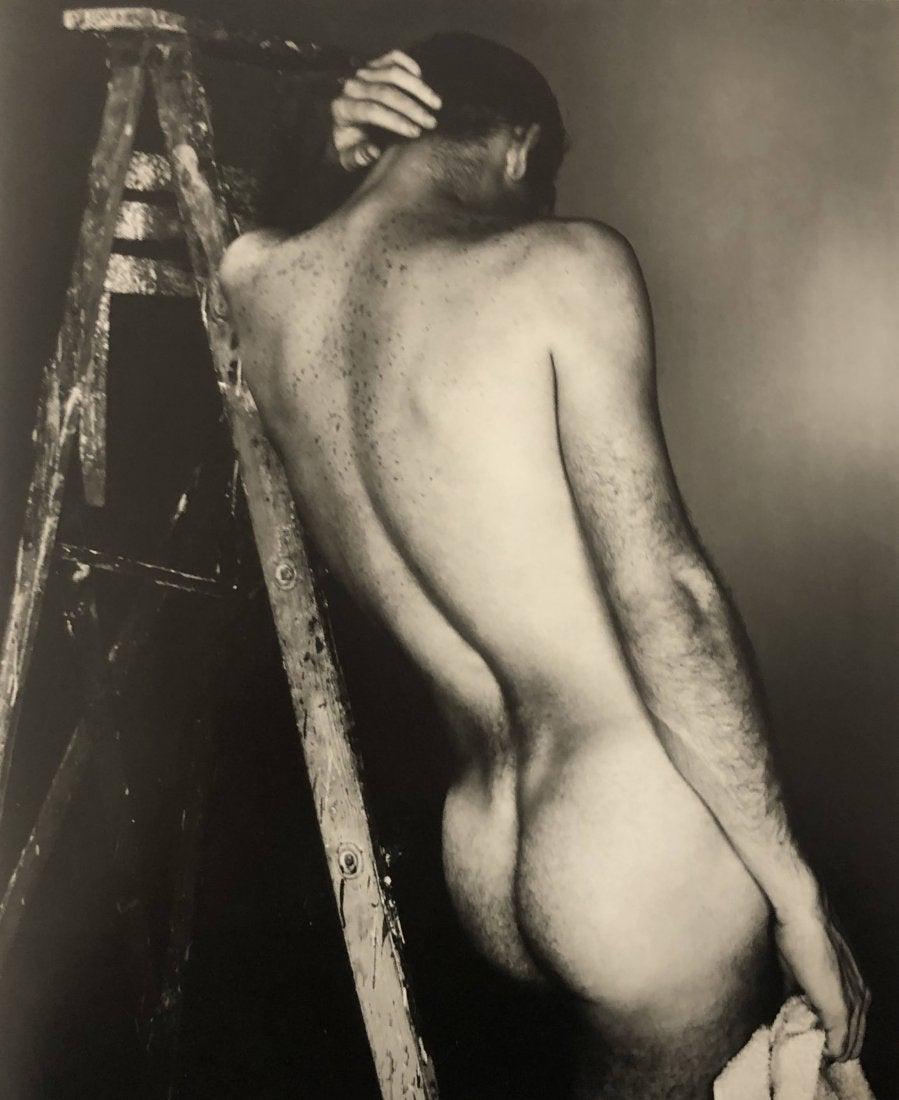 George Platt Lynes - Reid Miles, 1995: GEORGE PLATT LYNES (B.1907) Reid Miles, 1955 Photo-litho 11" x 9"