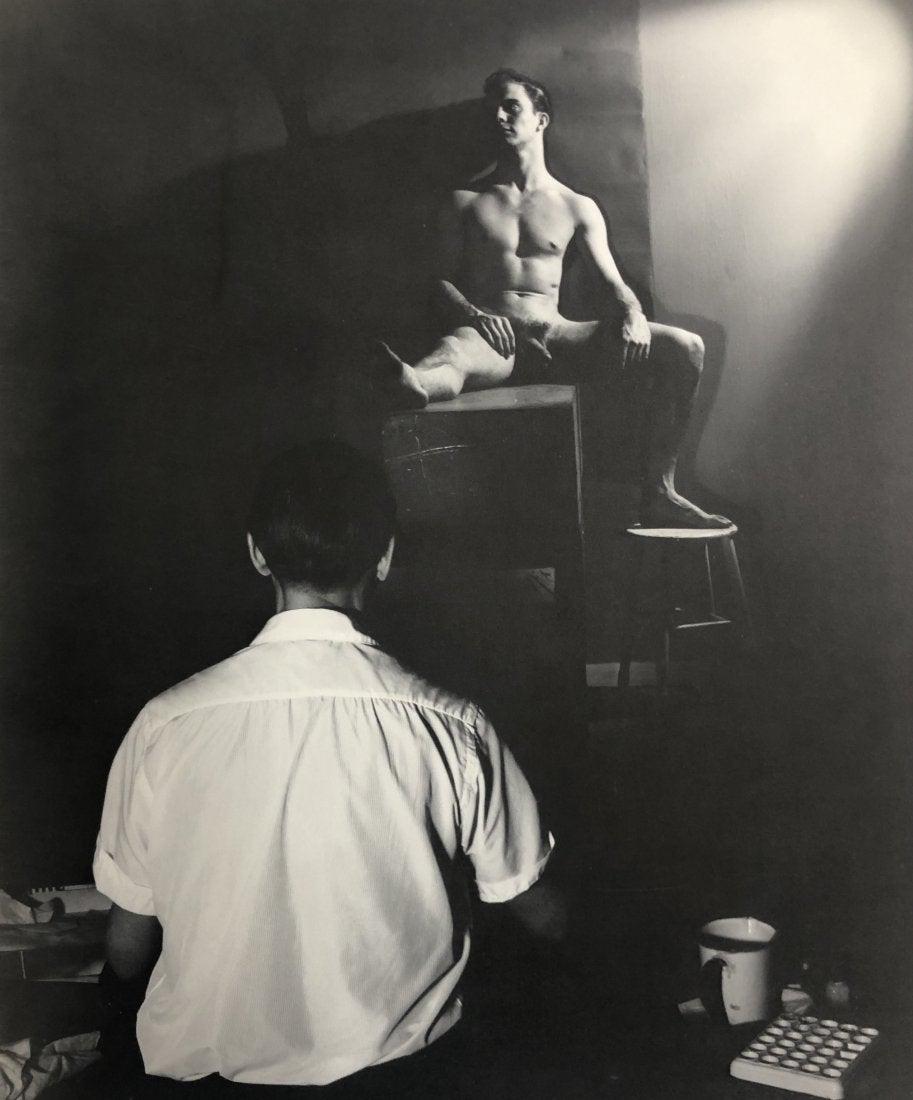 George Platt Lynes - Paul Cadmus, 1953: GEORGE PLATT LYNES (B.1907) Paul Cadmus, 1953 Photo-litho 11" x 9"