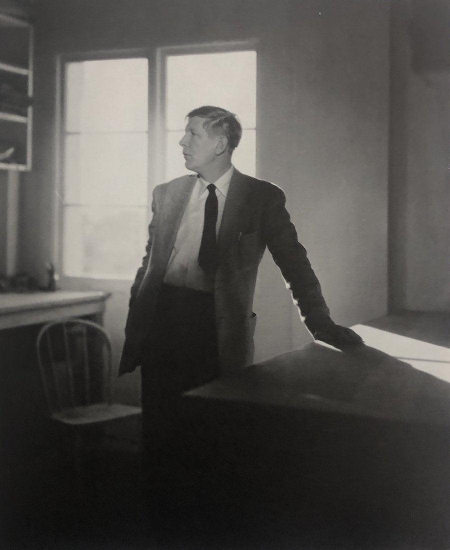 George Platt Lynes - W.A. Auden, ca. 1948: GEORGE PLATT LYNES (B.1907-1955) W.A. Auden, ca. 1948 Photo-litho 8" x 6"