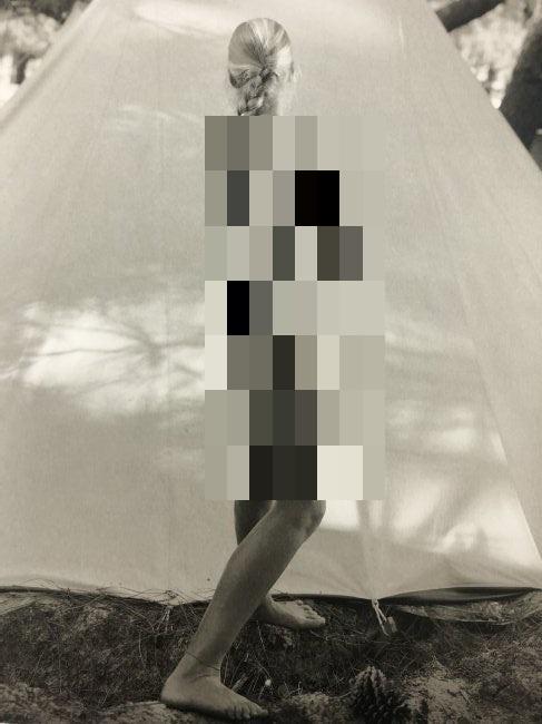 Jock Sturges- Nikki; Montalivet, France, 1996: JOCK STURGES (B.1947) Nikki; Montalivet, France, 1996 Photo-litho 11" x 8.5"