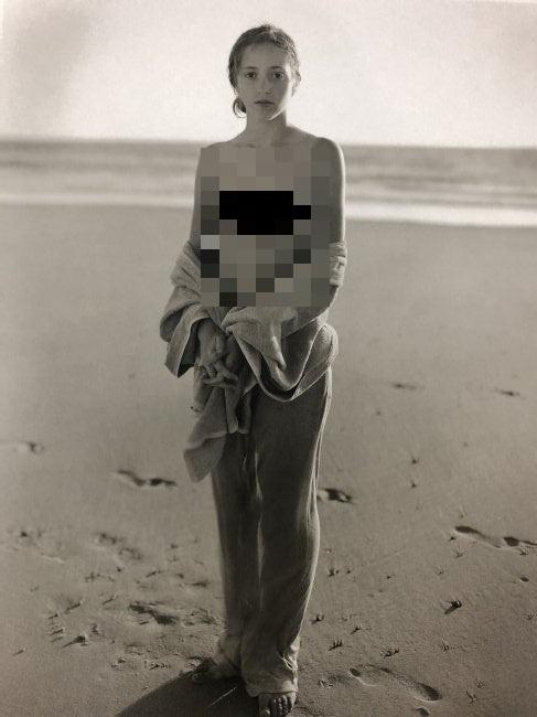 Jock Sturges- Vanessa; Montalivet, France, 1999: JOCK STURGES (B.1947) Vanessa; Montalivet, France, 1999 Photo-litho 11" x 8.5"