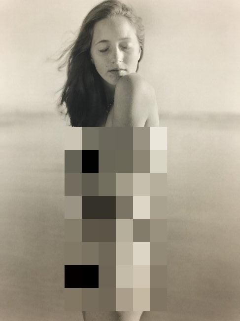 Jock Sturges- Vanessa; Montalivet, France, 1999: JOCK STURGES (B.1947) Vanessa; Montalivet, France, 1999 Photo-litho 11" x 8.5"