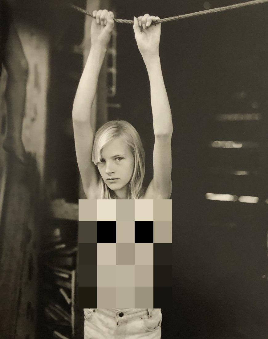 Jock Sturges - Famille Macombe, Montalivet, France,1992: JOCK STURGES (B.1947) Famille Macombe, Montalivet, France, 1992 Photo-litho 7" x 9"