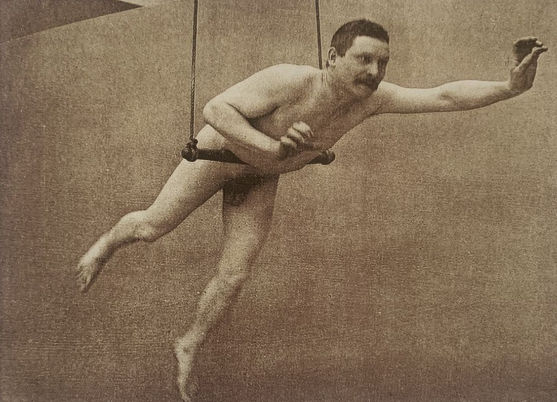 Max Koch/Otto Rieth - Male Nude, Photo-Litho: Max Koch (1854-1925)/Otto Rieth (1858-1911) Male Nude Photo-litho Printed circa later 20th c. 4 3/4" x 3 7/16"