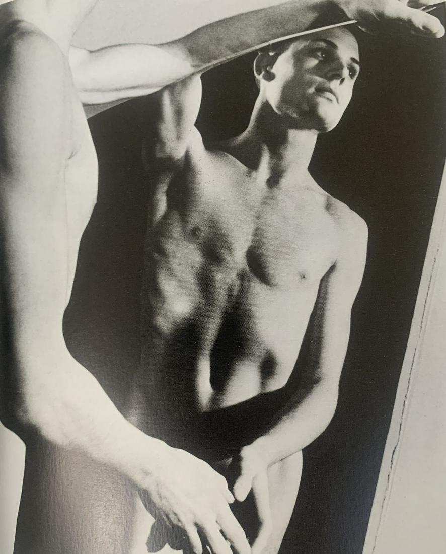 Herber List - Male Nude, Photo-Litho: Herber List (1903-1975) Male Nude Photo-litho Printed circa later 20th c. 5 3/4" x 4 3/4"
