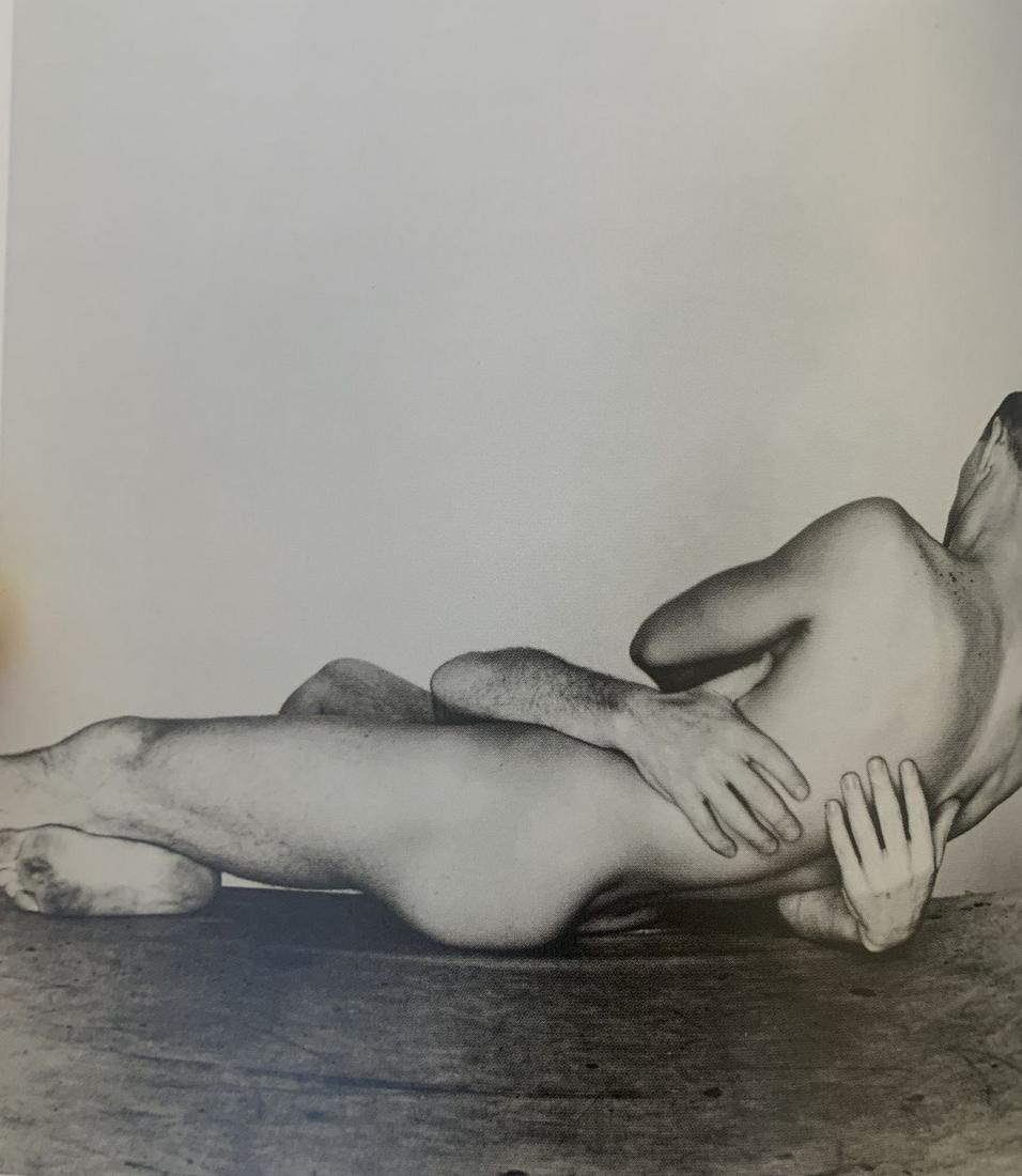 George Platt Lynes - Male Nude, Photo-Litho: George Platt Lynes (1907-1955) Male Nude Photo-litho Printed circa later 20th c. 5 1/4" x 4 3/4"
